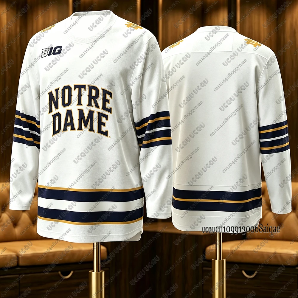 Autumn Winter New Ice Hockey Jerseys For Adult/Kids Notre Dame Fighting Irish Hockey Jerseys Sports Long Sleeve Kids Jerseys - view 2