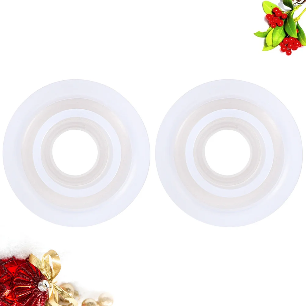 

2Pcs Creative Ring Shape Silicone Mold Non-Stick Easy to Clean for DIY Jewelry and Chocolate Making Crystal Drop Mold