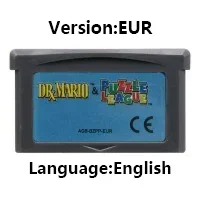 GBA 32-Bit-Videospielkassette Konsolenkarte Mario Donkey Kong Wario Serie Golf Tennis Party Superstar Saga für GBA