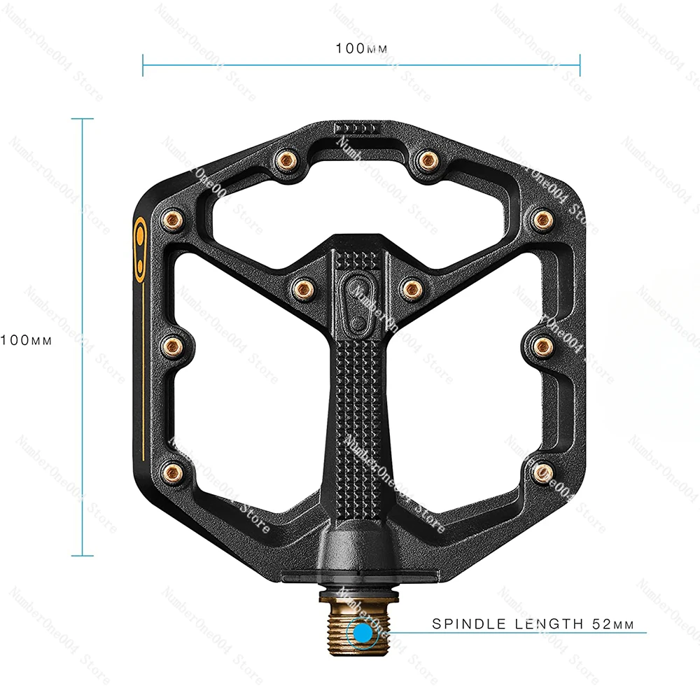 

BMX/MTB Bike Pedals - Platform Bike Titanium Pedals, Minimum Contour, Adjustable Grip