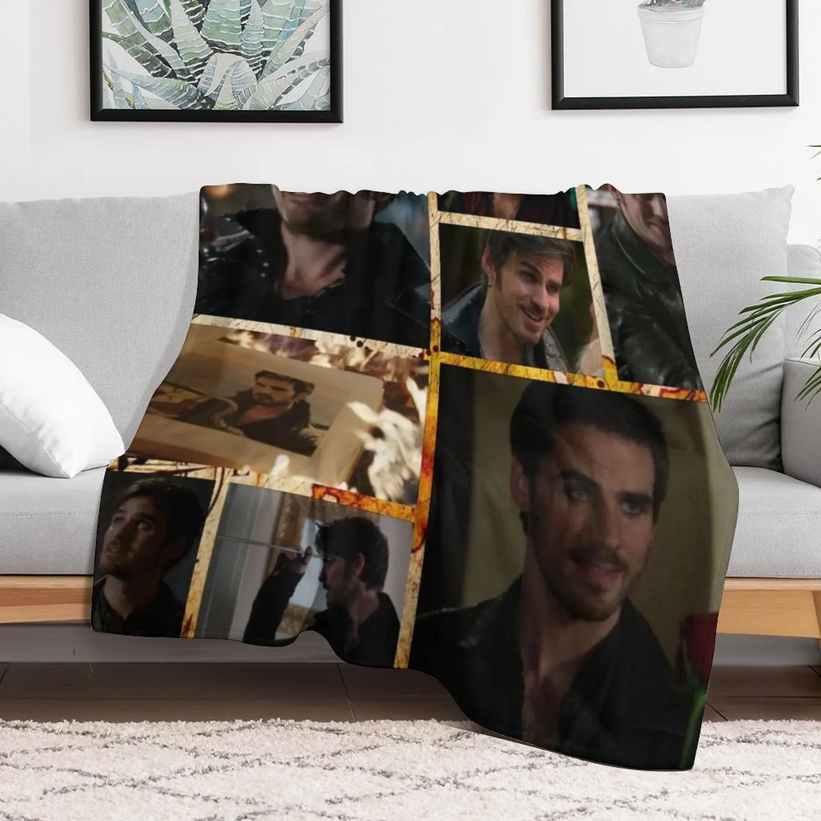 Captain Killian {Hook} Jones Love 39 Throw Blanket Plush Warm Furry Blankets