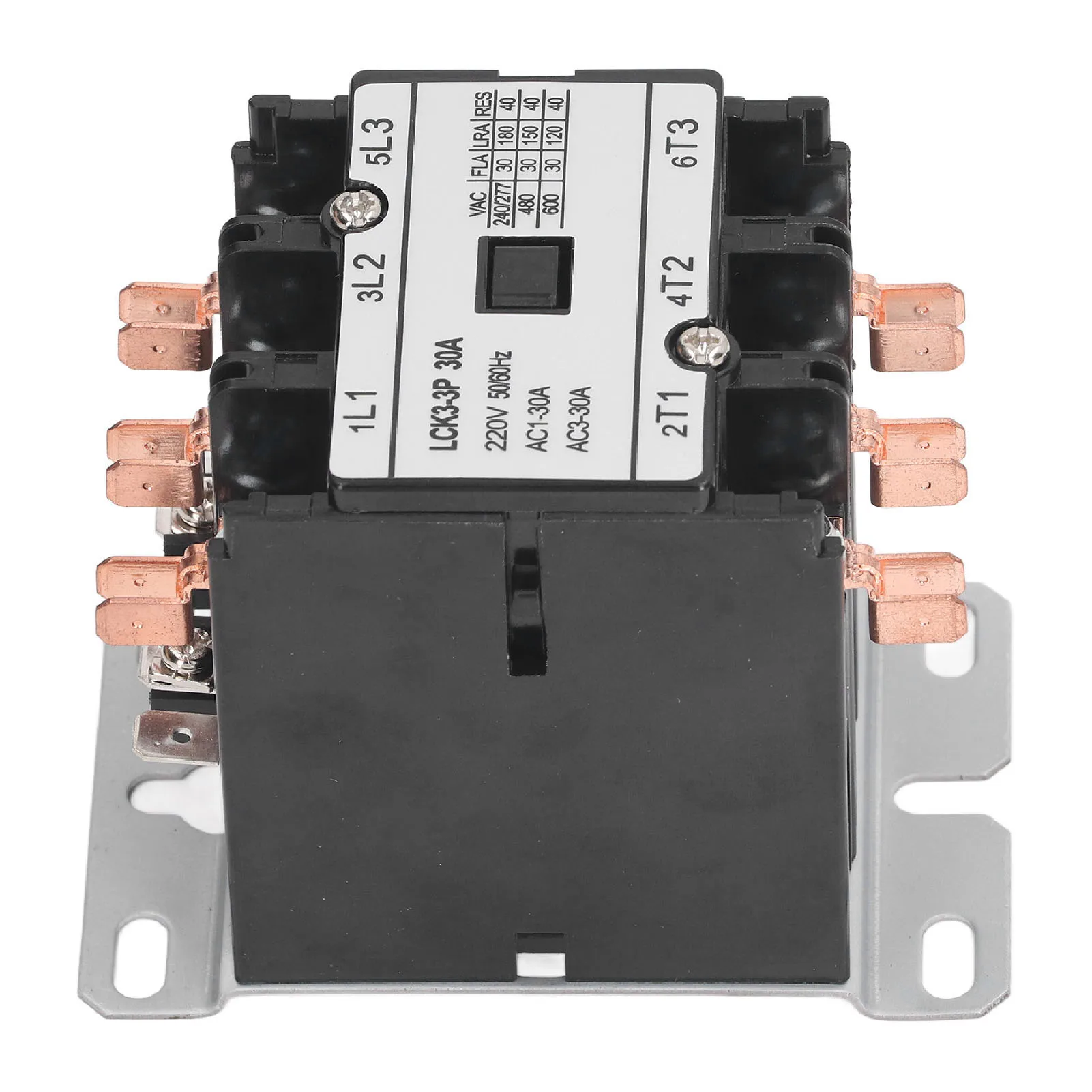 Air Conditioner Contactor Easy To Install Silver Alloy Contact Stable Heat Resistant AC Contactor for Power Applications