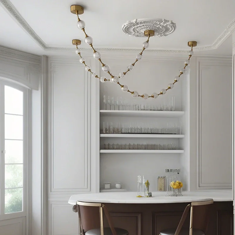 Nordic home decoration, stair chandelier, living room and dining room Pendant lights, ceiling light, indoor lighting