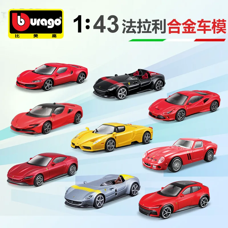 

Bburago 1:43 Ferrari Alloy Model Car - Die-Cast Metal Collectible Toy, Display Gift for Adults & Kids