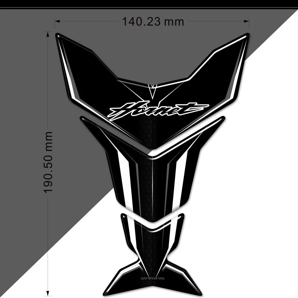 For Honda Hornet CB600F CB250F CB250 CB1000R 160R 250 600 900 Motorcycle Tank Pad  3D Protective Decal Stickers Emblem Badge