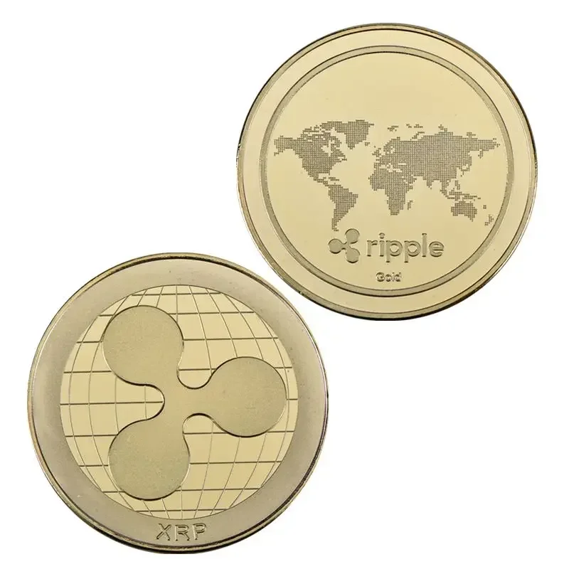 New Ripple XRP Collection Commemorative Coin Virtual Concept Ethereum Metal Coin Gift