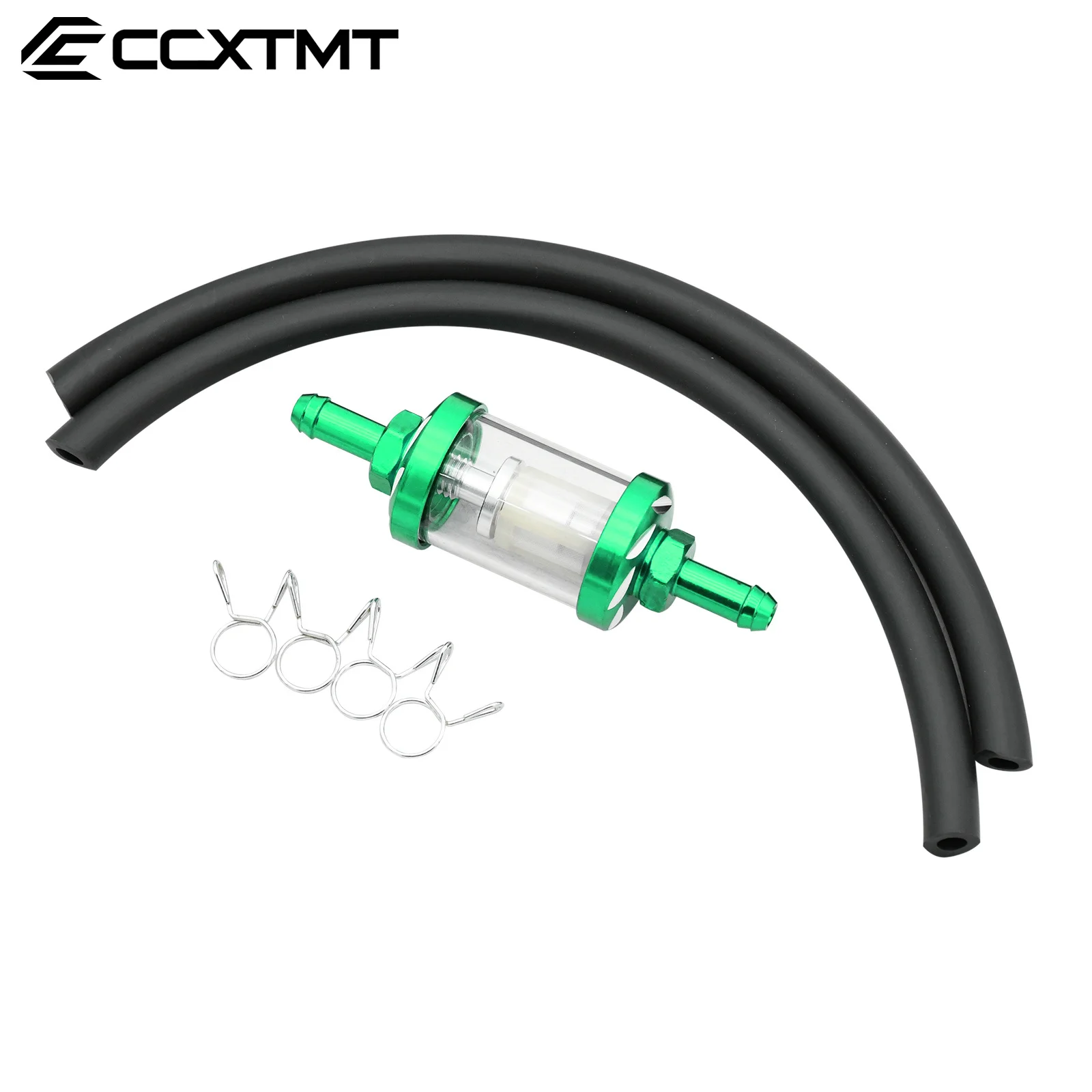 8mm CNC Glass Gas Fuel Oil Filter Fuel Hose For ATV Kawasaki KTM Honda Yamaha YZ250F YZ450F WR250R WR450R WR250F WR450F