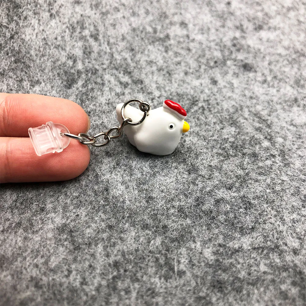 1PC Adorable Practical Resin Chick Animal Charm Dust Plugs for Mobile Phone, Tablets, Laptops, USB-C & Lightening Port