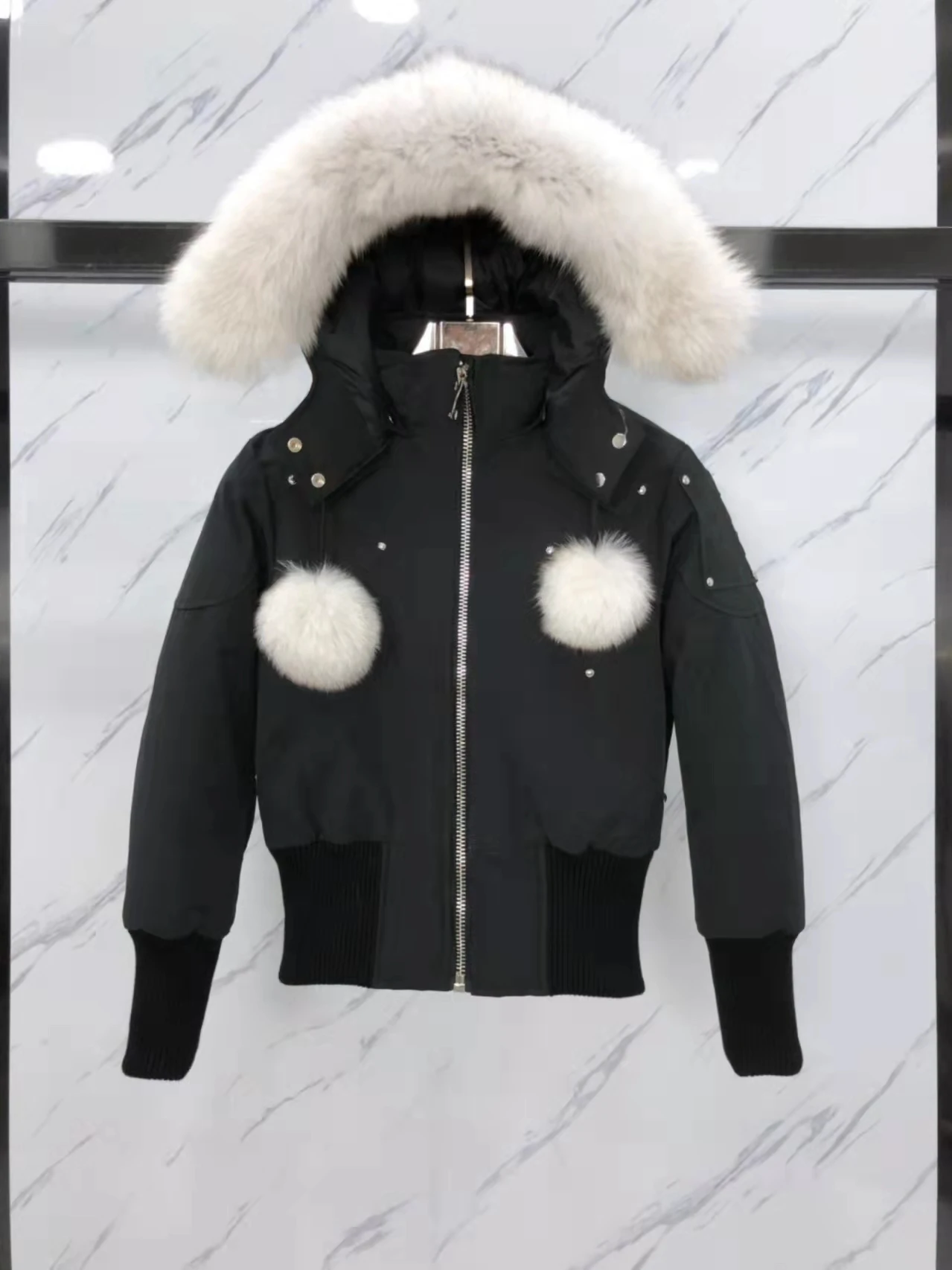 

Scissors Style Down Jacket Outdoor Military White Velvet Women Jacket