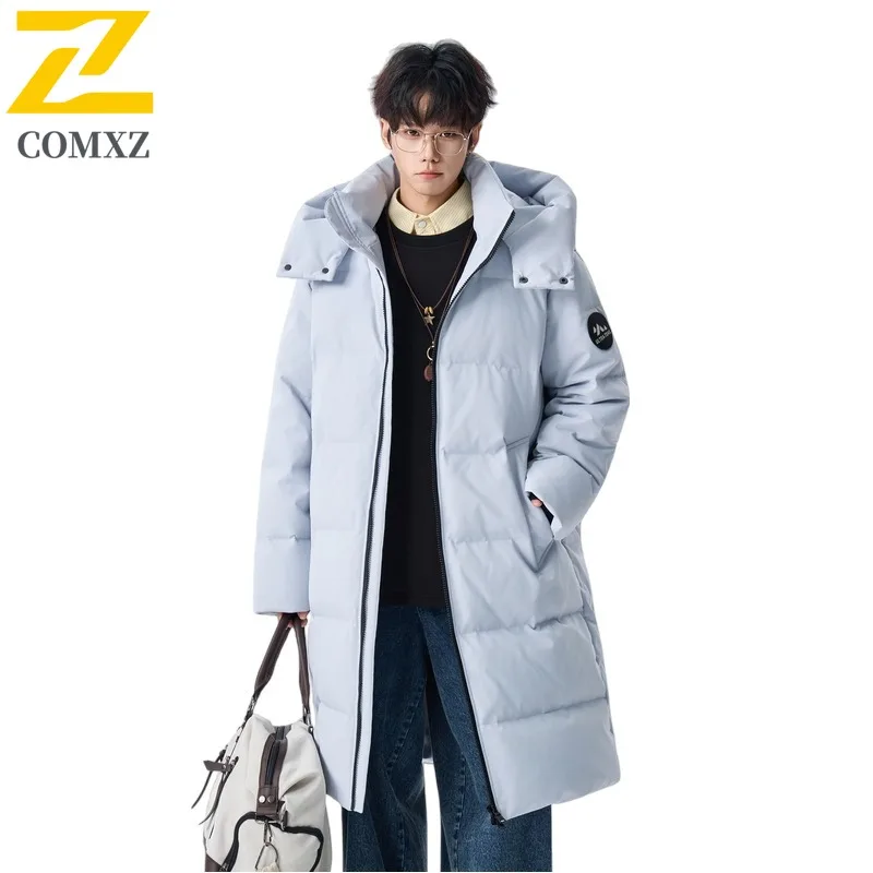 Maxbarley Winter Snow Cold Proof Down Jacket Men High Quality Stylish Thick White Duck Down Padded Coat Male Ski Thermal Parka