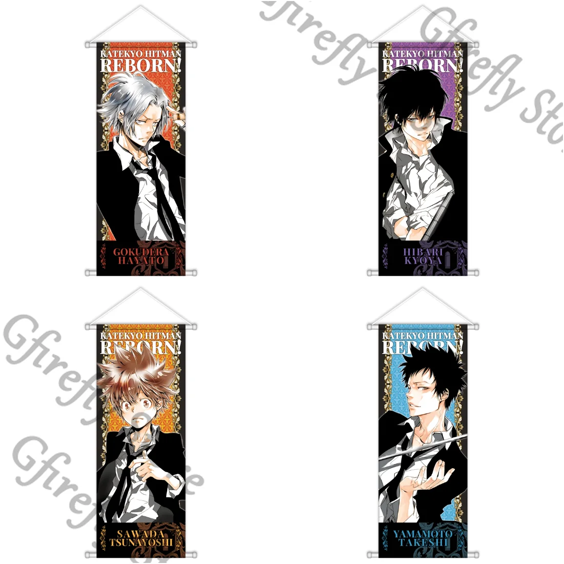 

HITMAN REBORN Wall Cloth Poster Placard Bedroom Hang A Picture Anime High Definition Ambitus Decorative Gift