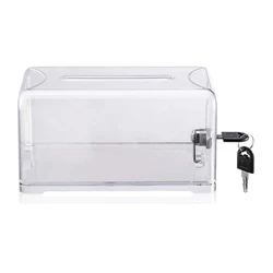 Donation Suggestion Box With Lock Ballot Box Suggestion Box For Fundraising, Donation, Tip Jars, Raffle Box