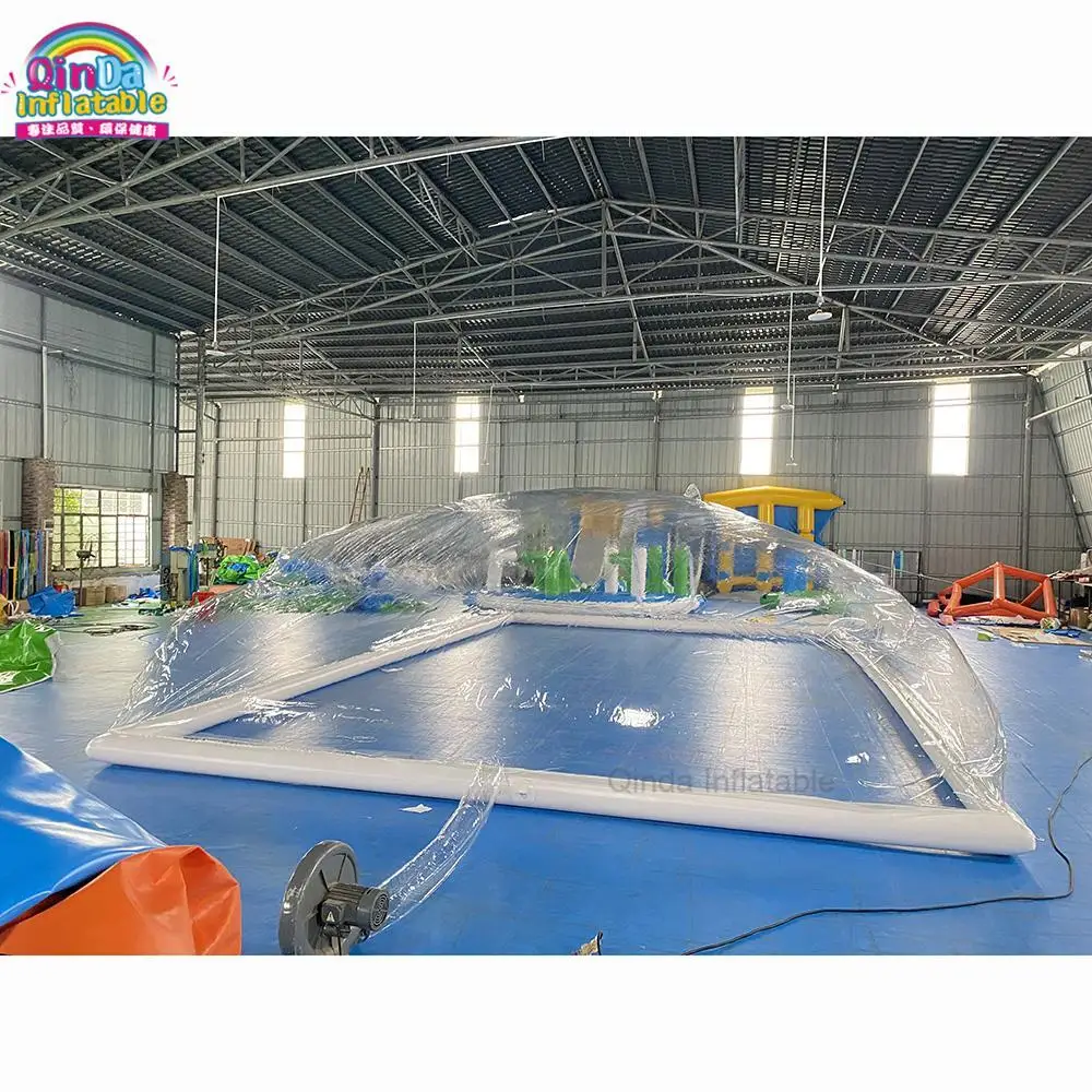 Clear Inflatable Giant Pool Ceiling Dome Shape Inflatable Swimming Pool Cover Tent