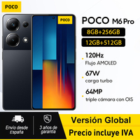 POCO M6 Pro Global version 256GB/512GB ROM MTK Helio G99-Ultra AMOLED screen 6,67 120Hz show 64MP NFC camera