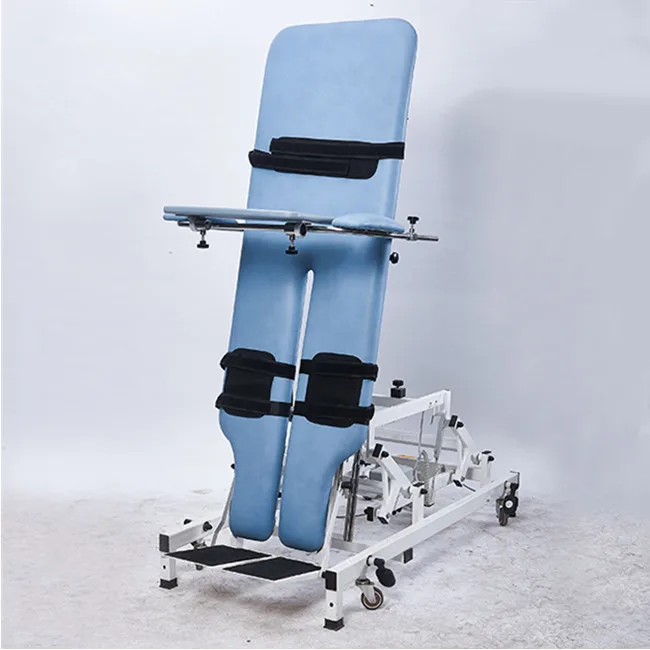 Nursing Patient Treatment Beds Physiotherapy Equipment Clinic Standing Tilt Table for Rehabilitation