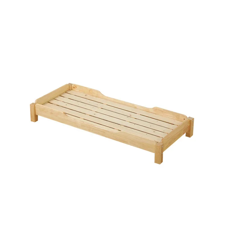 Kindergarten Solid Wood Stacked Upper and Lower Bunk Cinnamomum Pine Oak