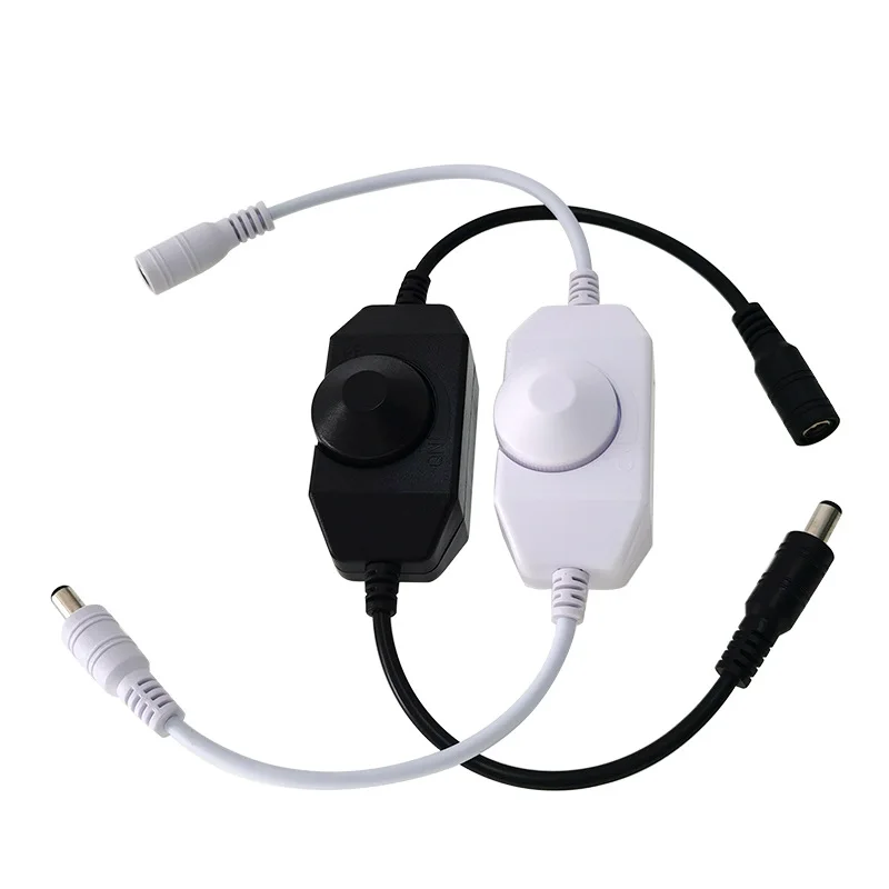 DC 12V 24V LED Dimmer Single Color LED Strip Light Controller Lights Strip Switch Brightness Adjust Control For 5050 2835 Light