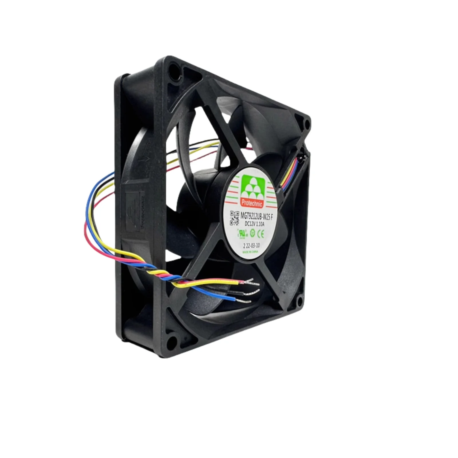 MTG9212UB-W25 F 12V 1.1A Cooling Fan for Welding Machine - 92x92x25mm, 6000RPM, 4-Pin 2510 Connector, High-Speed Fan