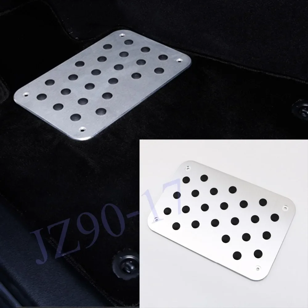 

Anti-slip High quality Aluminum Pedal Cover Universal Floor Mat Footrest Pedal Pad Floor Mat Accessories Trim