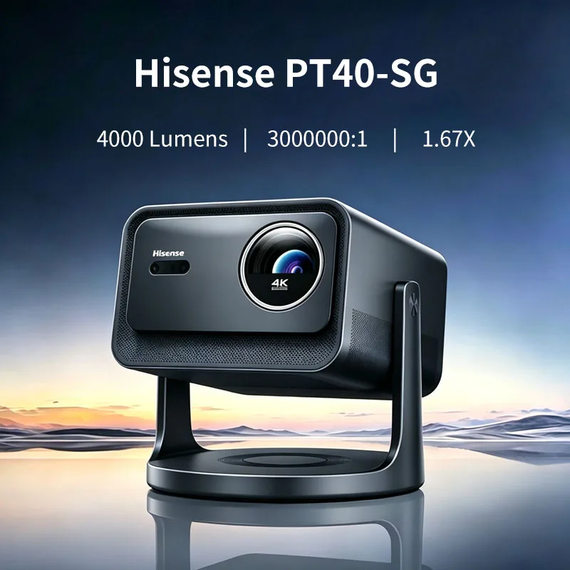PT40-SG 4K tri-color  projector, 4000 lumens, smart conference and home theater projector with autofocus