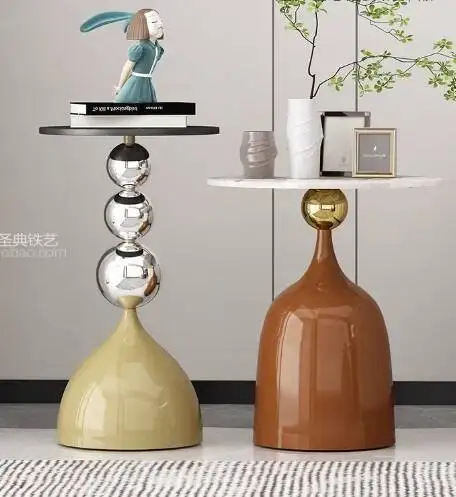 

Coffee Table Living Luxury Design Room Bedroom Round Modern Coffee Tables Marble Black Small Mesitas De Noche Home Furniture