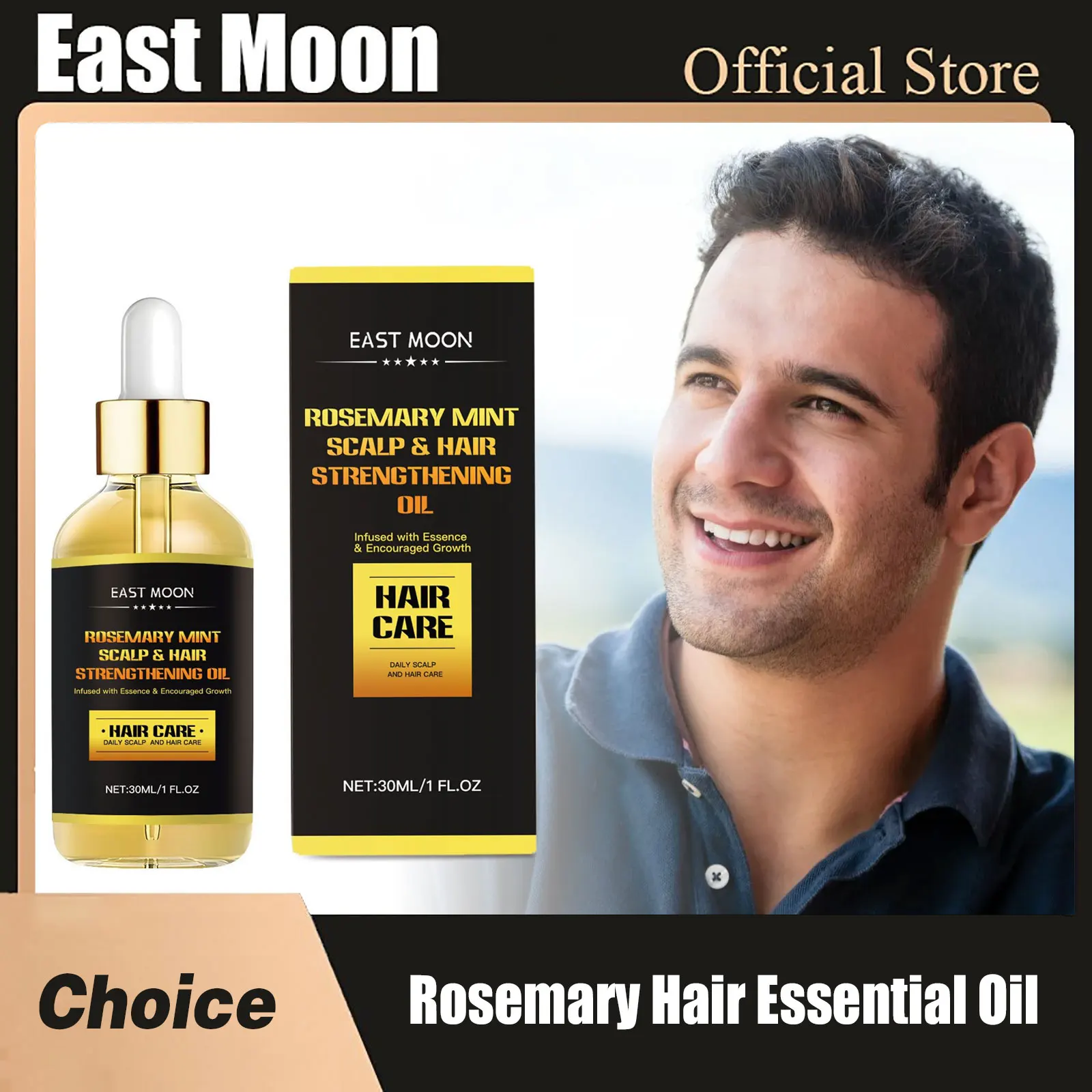 

Men Rosemary Hair Essential Oil Repair Damaged Deep Nourishing Prevent Baldness Strengthen Roots Scalp Massage Hair Growth Oils