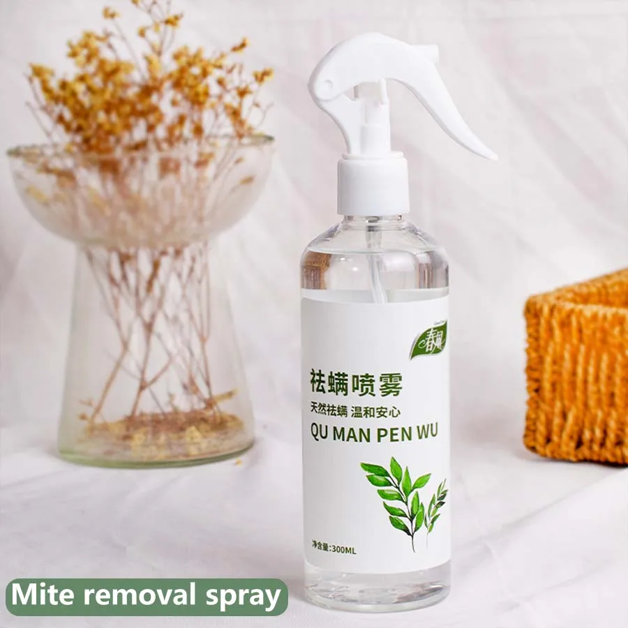 300ml Natural Herbal Insect Repellent and Mite Removal Spray, Plant Formula Suitable for Bedding, Clothes, Sofas, Etc.