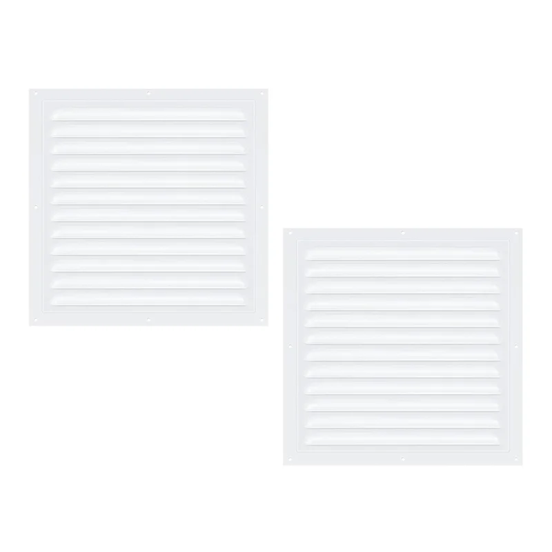 

2 шт. чердачные вентиляционные отверстия, алюминиевые настенные вентиляционные отверстия, металлический навес, вентиляционная решетка с сеткой для экрана, квадратная вентиляционная жалюзи, вентиляционная решетка-AA26