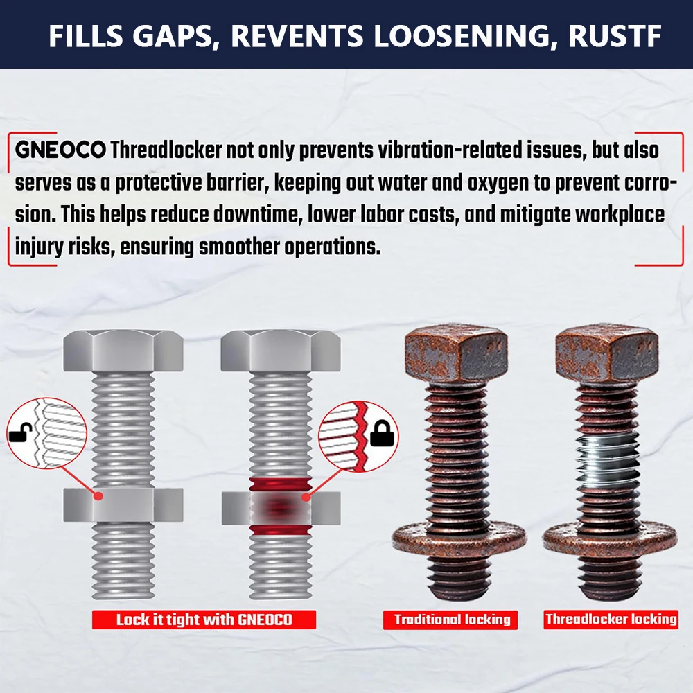 10-50ML271 قفل خيط صامولة قفل عالية القوة، مسمار، قفل ومعدن، معالجة خالية من الأكسجين لمنع التخفيف والتآكل #3