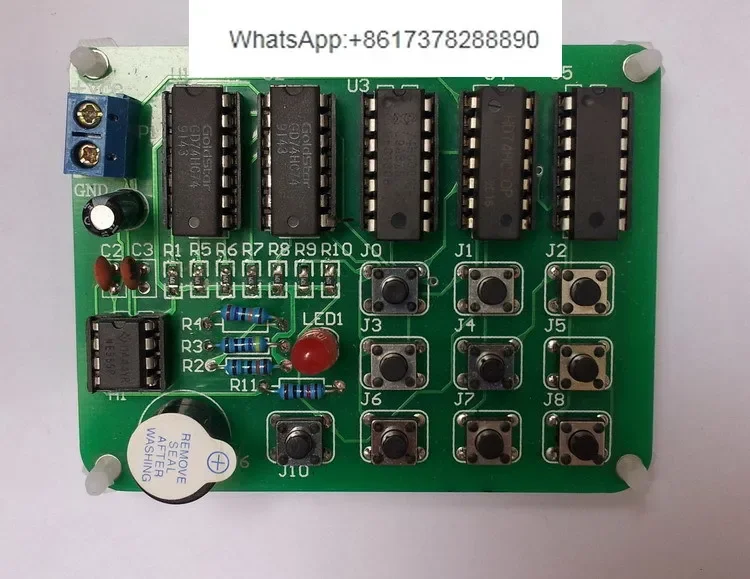 Electronic Code Lock Kit / Digital Circuit / Skill Competition / Skill Assessment / Matching Test Questions