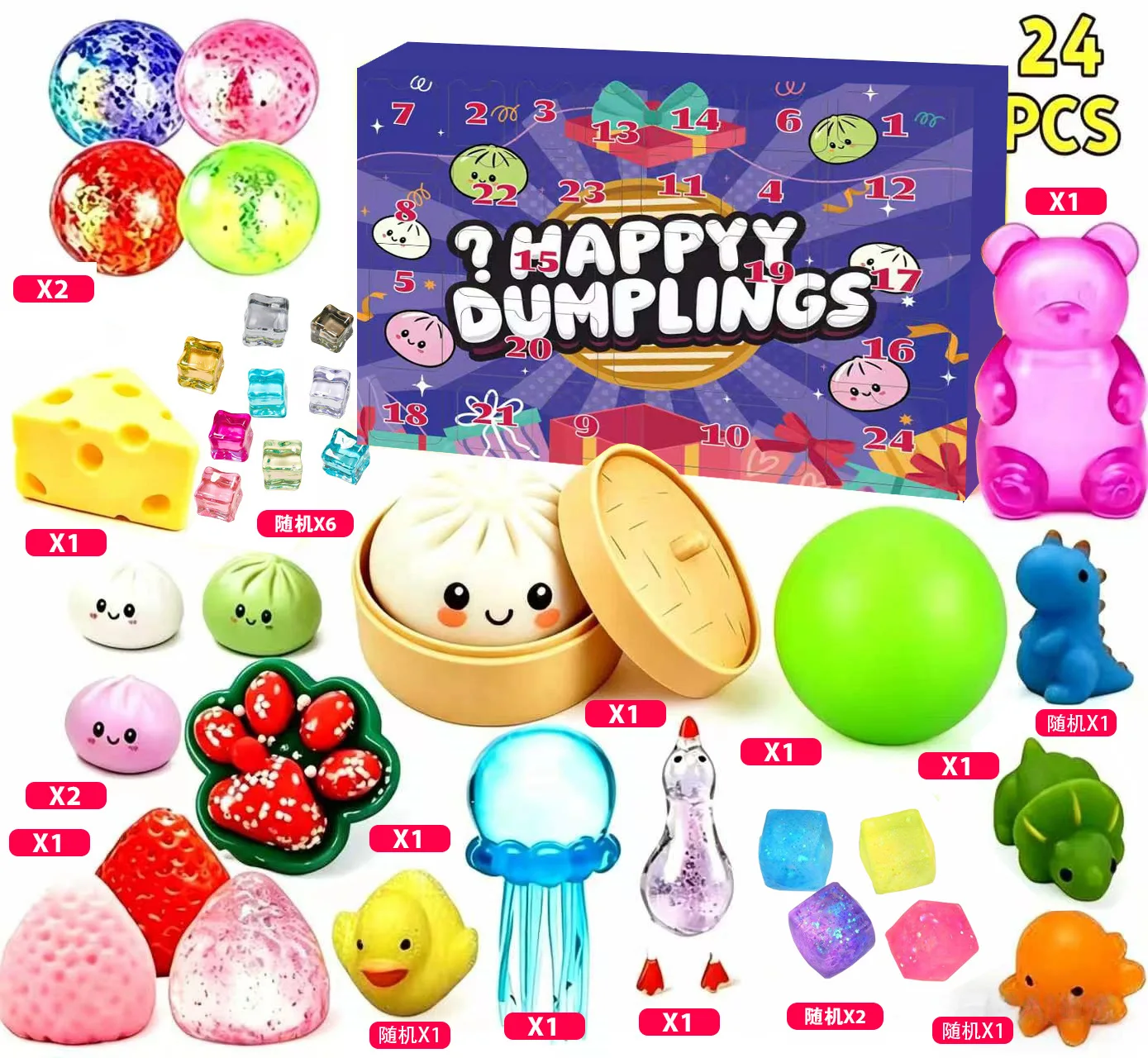 Product Description This poke style advent calendar brings fun surprise experience while easing daily pressure Each hole hides