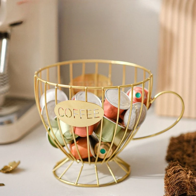 Supporto organizer modulare minimalista: espositore moderno per capsule di caffè e snack, arredamento salvaspazio per la casa/ufficio