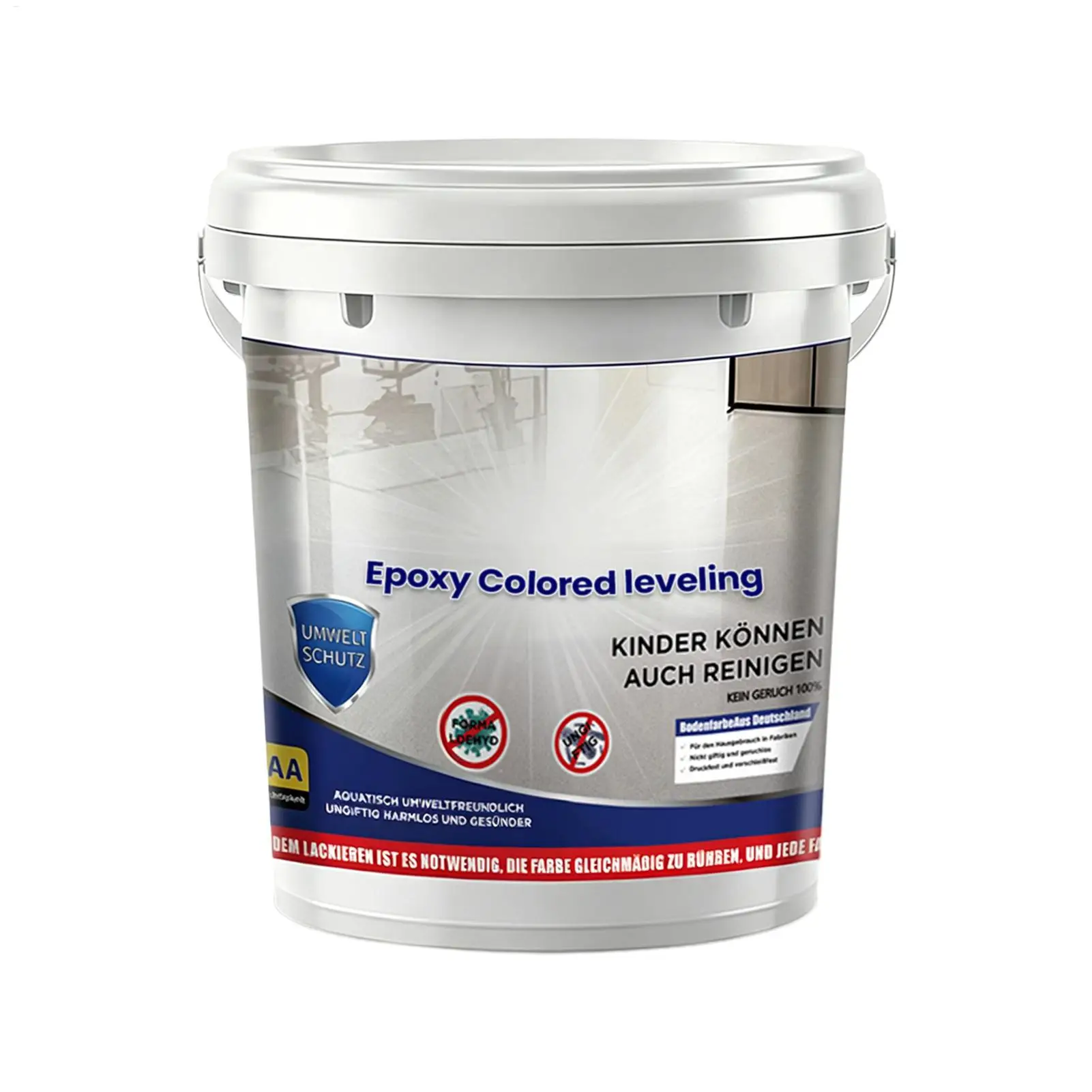 500ml Garage Floor Paint Quick Drying High-Gloss Self-Leveling Coating Epoxy Colored Sand Floor Paint For Indoor Outdoor Garage