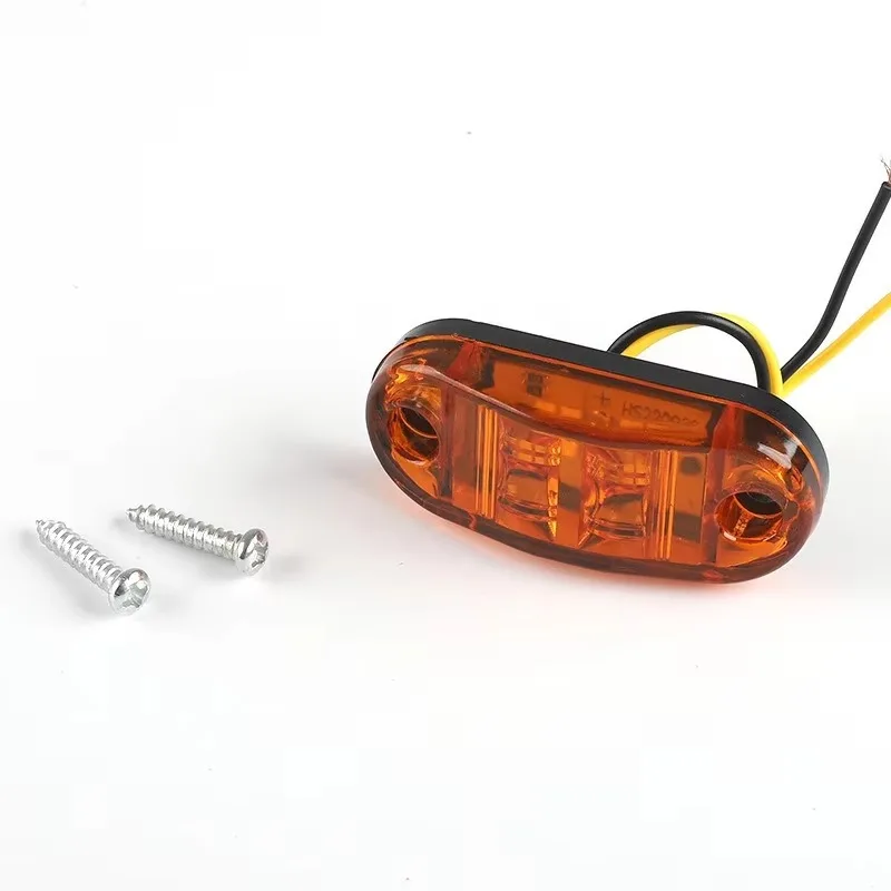 

Hot For 12v 24v Led Side Marker Warning Lights Trailer Trucks Caravan Side Clearance Marker Light Led Lorry Amber Red White Lamp
