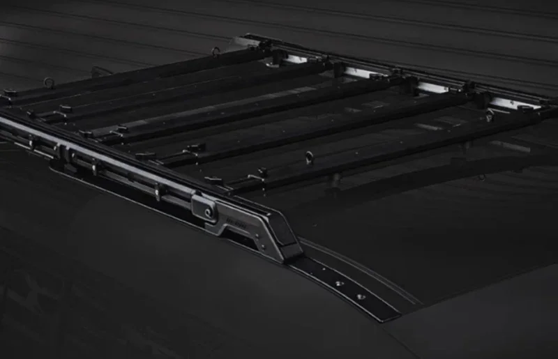 New！ Car Luggage Rack Fit for PLUMB New Land Rover Defender 110 Modified Parts Black Warrior Slide Rail Type Roof Rack Luggage F