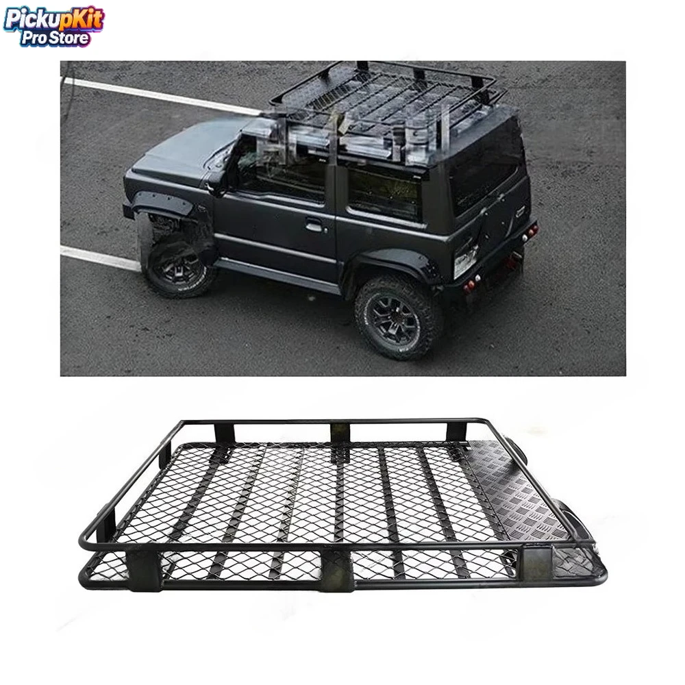 

Jimny Roof Cargo Rack JP16 ODM Powder Coated Aluminum Luggage Carrier for JB64/JB74 Off - Road SUV