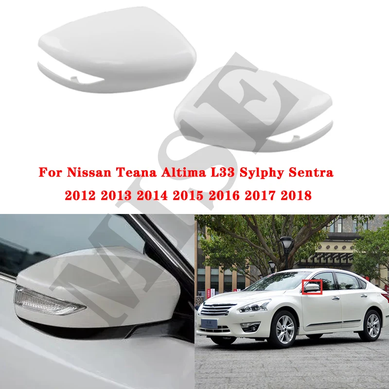 

For Nissan Teana Altima L33 Sylphy Sentra 2012 2013 2014 2015 2016 2017 2018 Rearview Side Mirror Cover Housing Shell 963743TH1A