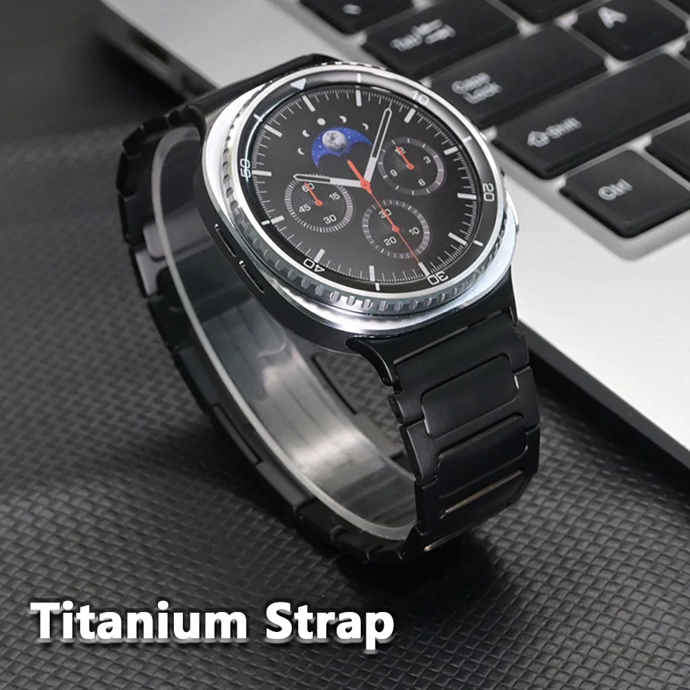 

Титановый ремешок для Samsung Galaxy Watch 8/8 Classic 46 мм 44 мм 40 мм Мужской роскошный ремешок для Galaxy Watch Ultra 2025 2024 47 мм Correa