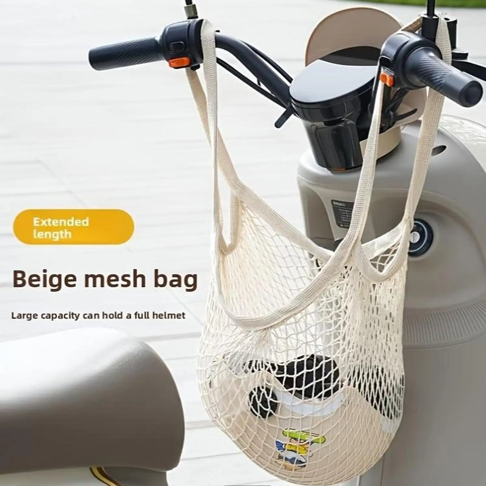 Net Tote Bag Handbag String Bag for Commodities Shopping Farmers Market Vegetable