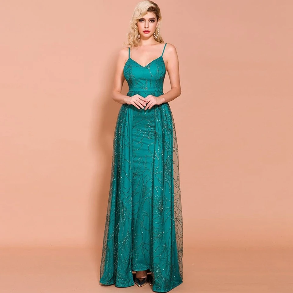 Personalizado 2025 sem costas com decote em v praia sem mangas cetim longo floral simples estilingue volta balanço formal vestidos de festa vestidos de noite