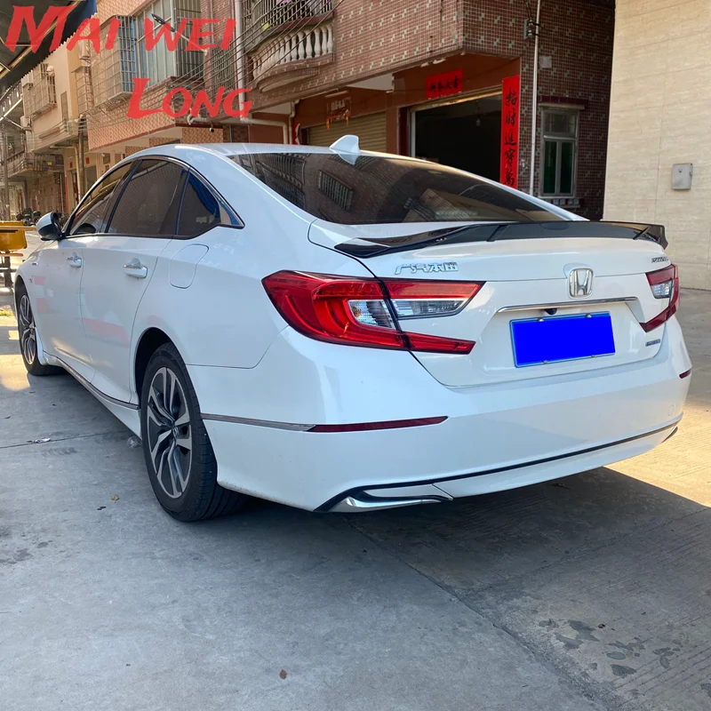 

Rear Spoiler Wing for Honda Accord 2018 2019 2020 -2022 RT Glossy Black 796237719326 accessories Tail Trunk Lid Trim Splitter
