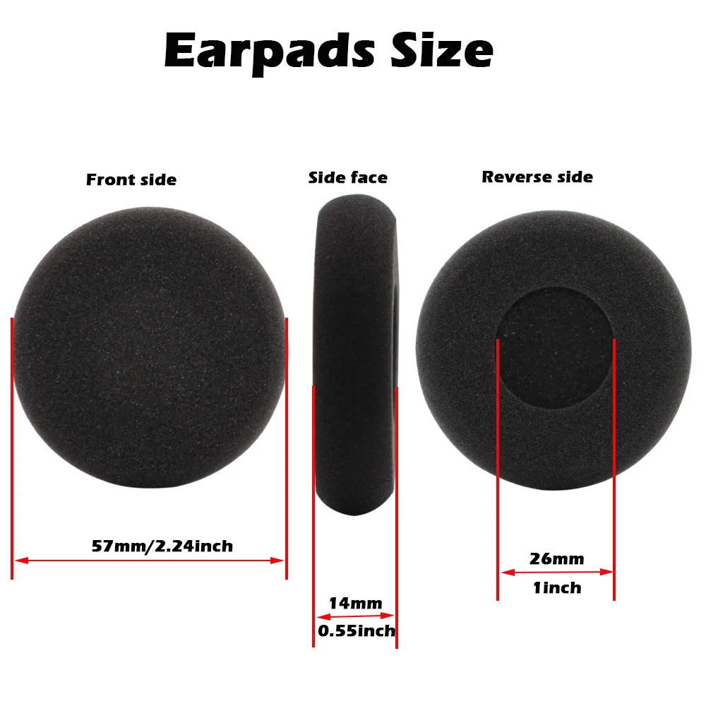 Biz2300 وسادات الأذن الإسفنجية سميكة لجابرا بيز 2300 استبدال وسادات الأذن وسائد غطاء ترقية الملونة لينة رغوة وسادة الأذن