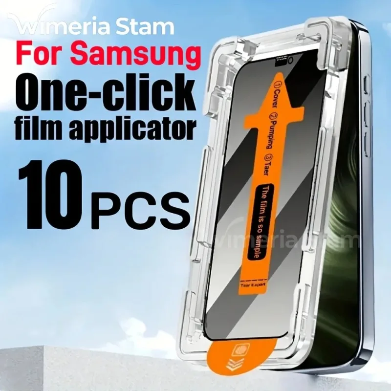 3Pcs Oleophobic Coating Dust for Samsung Galaxy S25 S24 S21 S22 S23 Pro Plus Glass Edge Free Easy Installation Screen Protector