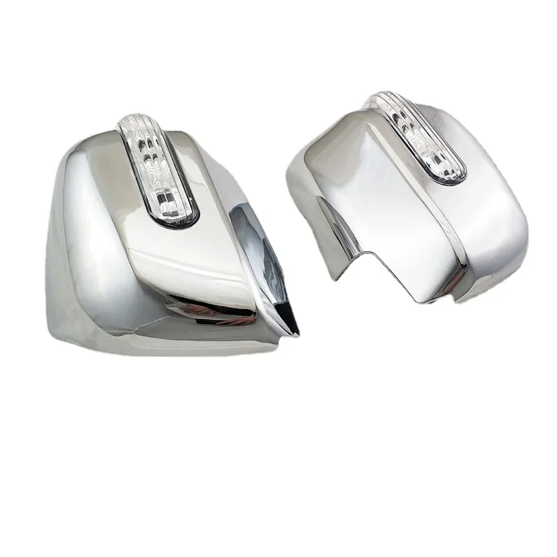 Side Wing Mirror Cover With Led Rearview Rear View Overlay Chrome Car Styling Accessories For Toyota Alphard 2006 2007