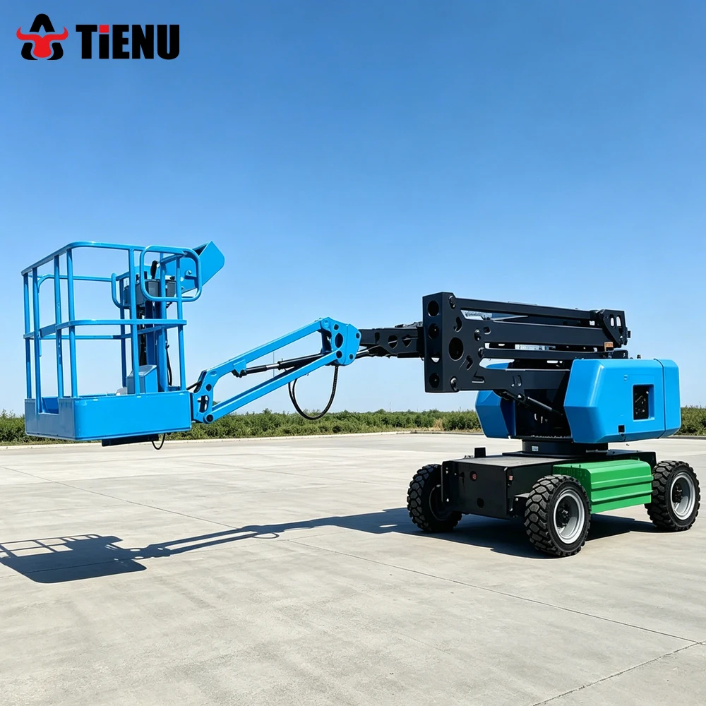 Customized 6 Meter And 12 Meter Electric Lifting Platforms Construction Material Lifts And Electric Articulated Boom Lifts