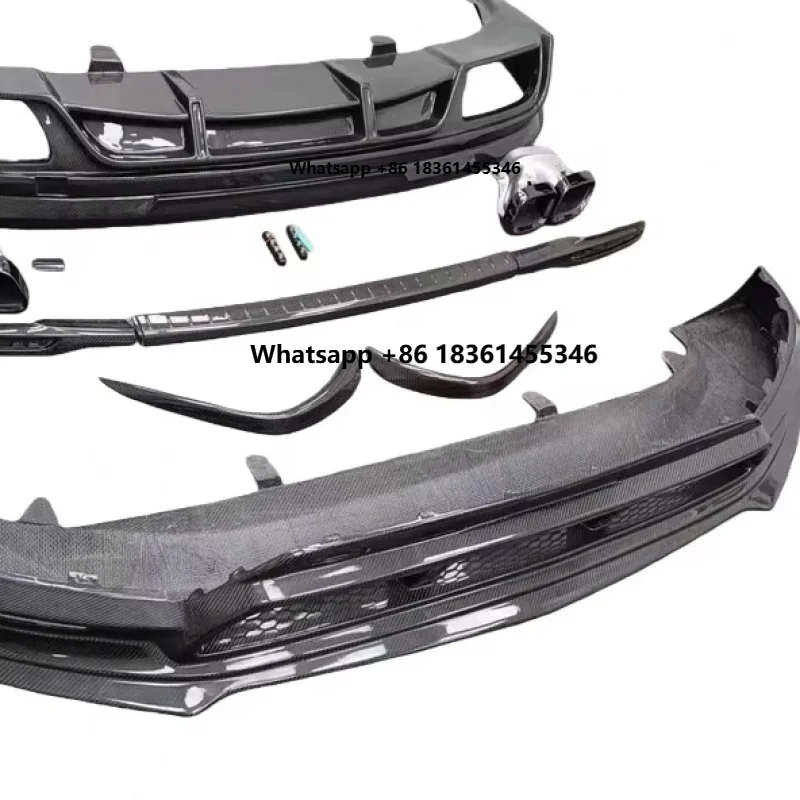 

Kit GLS X167 Front Bumper Lip & Rear Diffus DurablePremium Car Accessories New High Quality Black Carbon Fiber Body