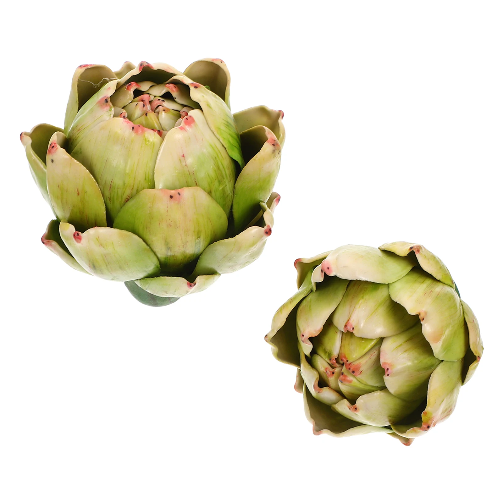 

2pcs Pineapple Head Decoration Plants Fake Greenery Decorations Simulation Plastic Craft Room Adornment Living Office Kitchen