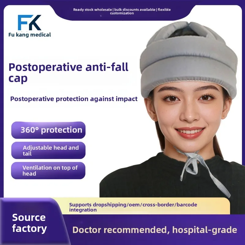 

Adult Protective Safety Helmet Hat, Anti-Fall & Anti-Bump Head Protection for Elderly, Post-Surgery Safety Cap