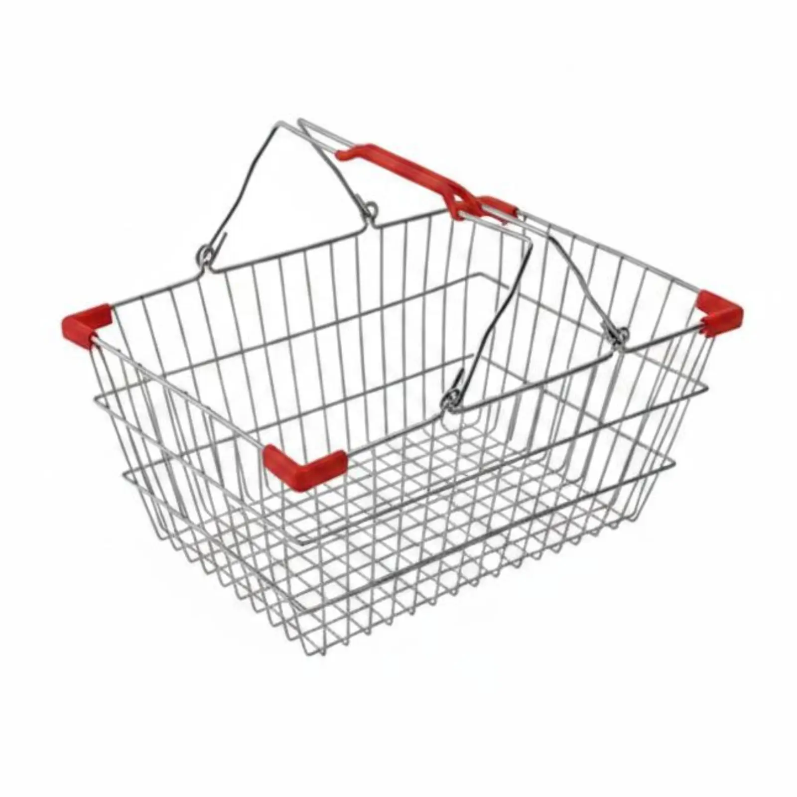 Wire Mesh Shopping Basket Reinforced Metal Shopping Basket Open Top