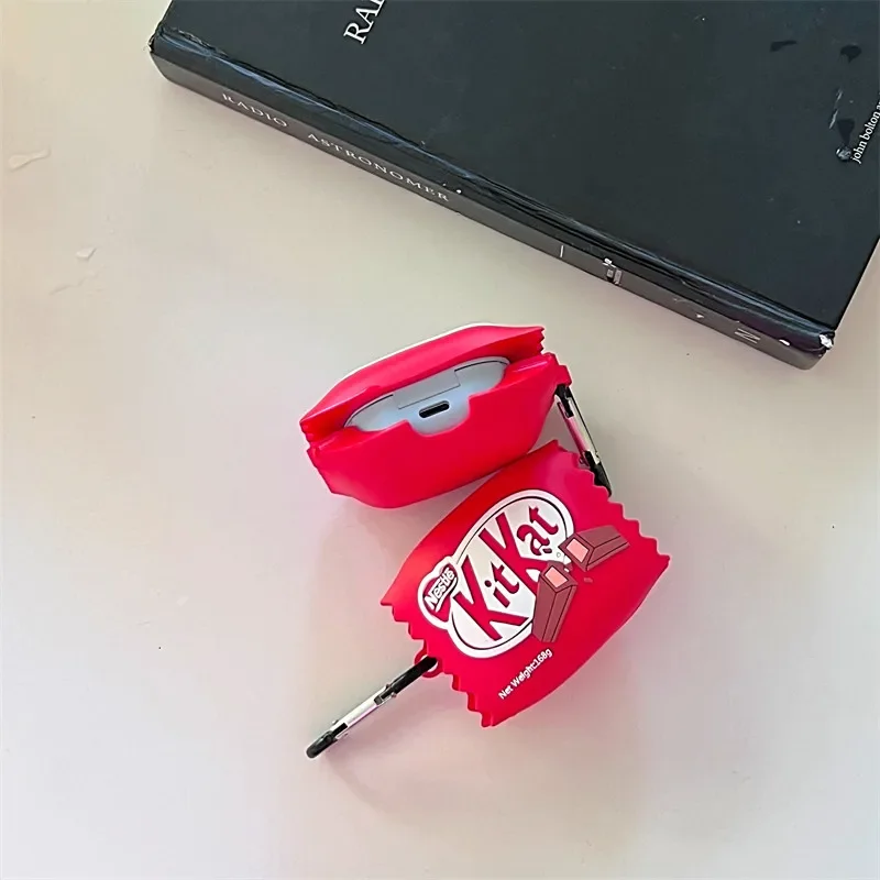 Cute chocolate box high quality Silicone earphone case for Samsung Galaxy Buds FE/Buds Live/Buds2/Buds 2 pro/Buds Pro with Hook